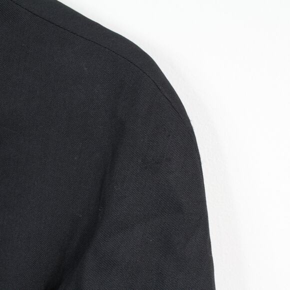 Vintage Moschino Cheap and Chic Black Virgin Wool-Blend Zip Jacket - Picture 8 of 13